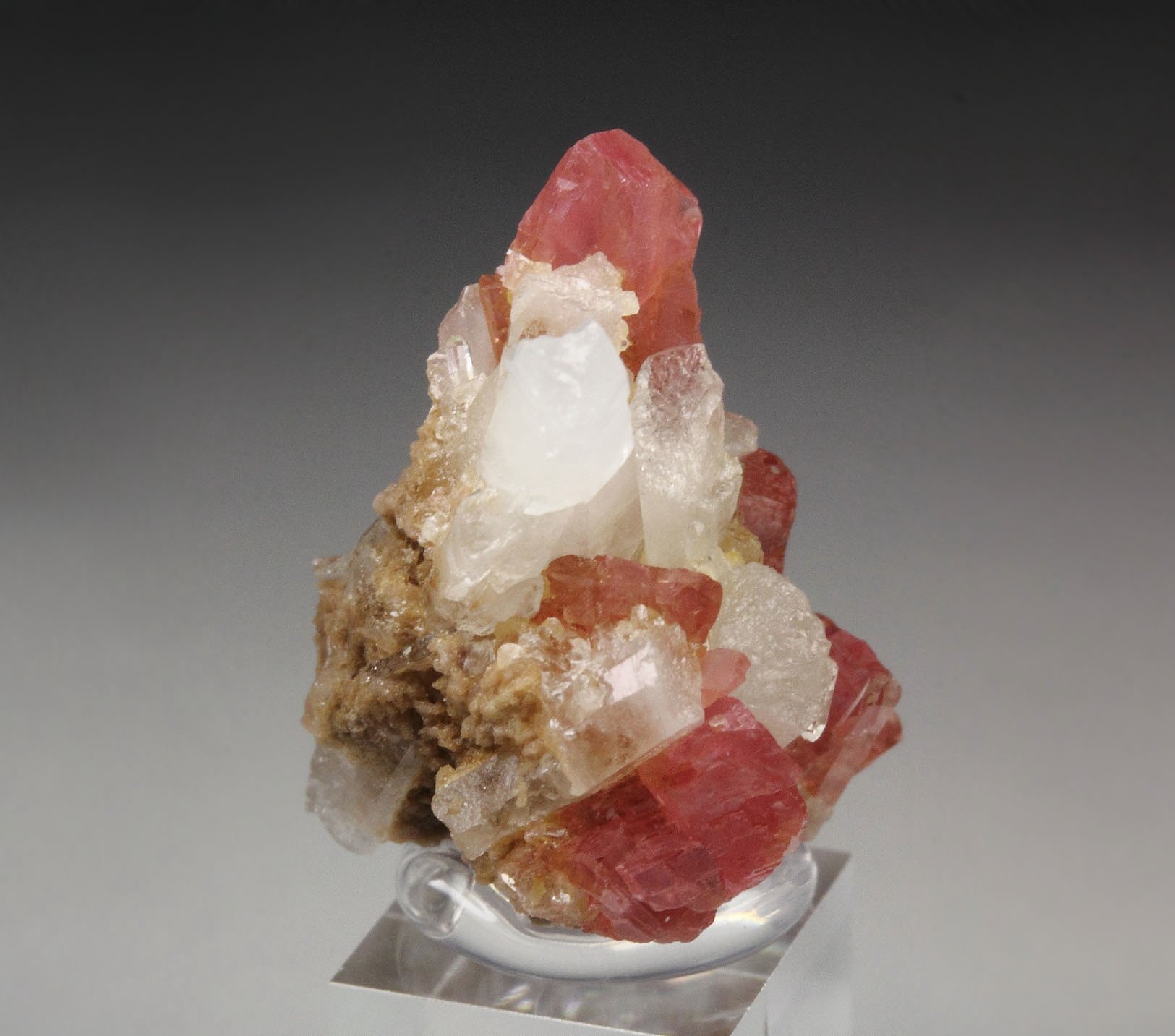 RHODOCHROSITE, QUARTZ