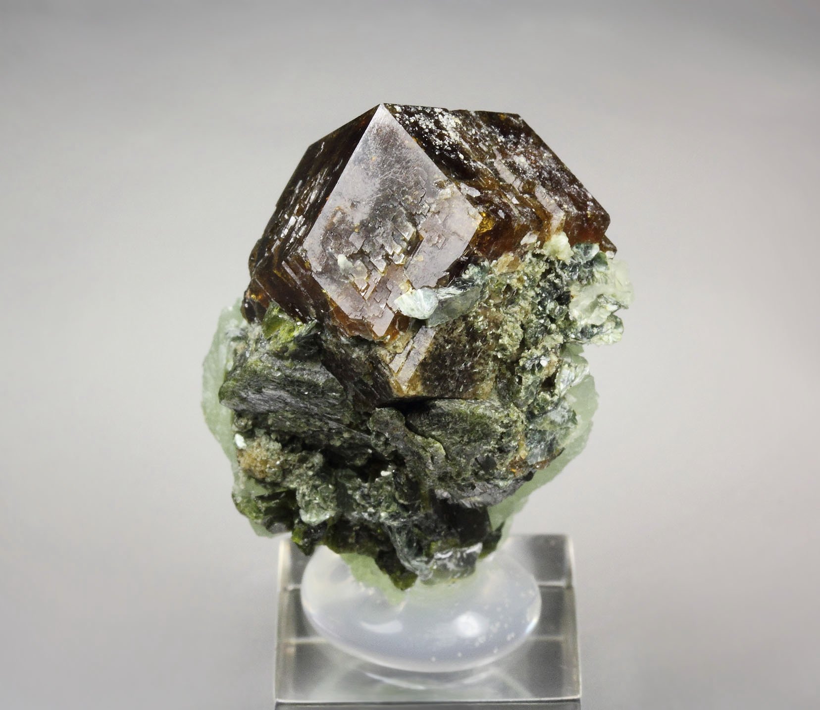 GARNET var. ANDRADITE, PREHNITE