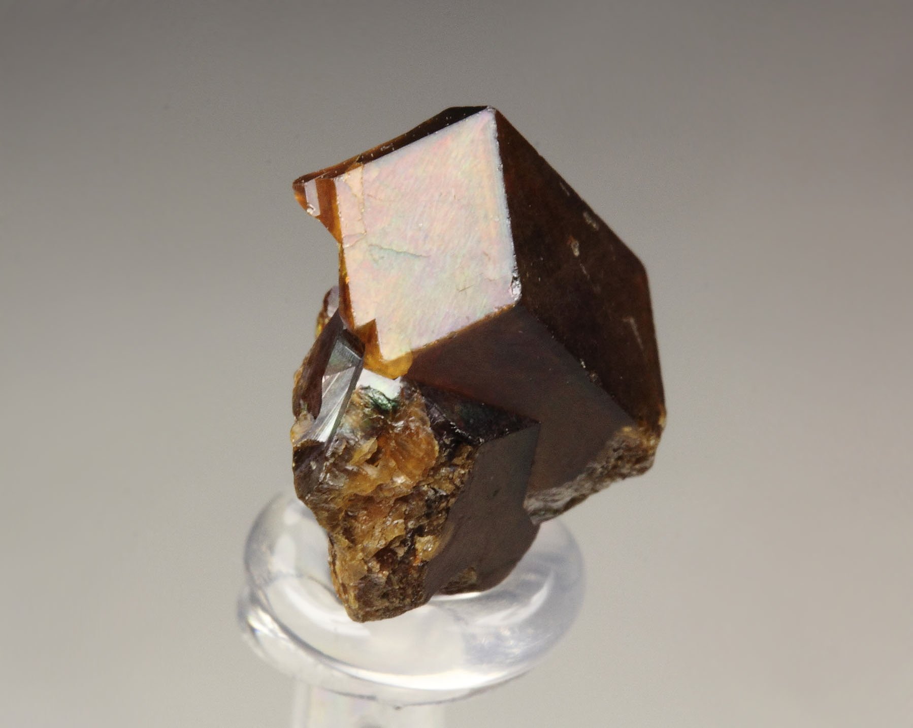 iridescent rainbow GARNET var. ANDRADITE