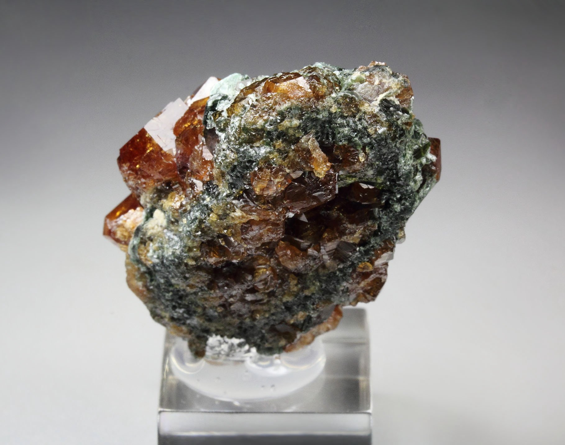 GARNET var. ANDRADITE, CLINOCHLORE