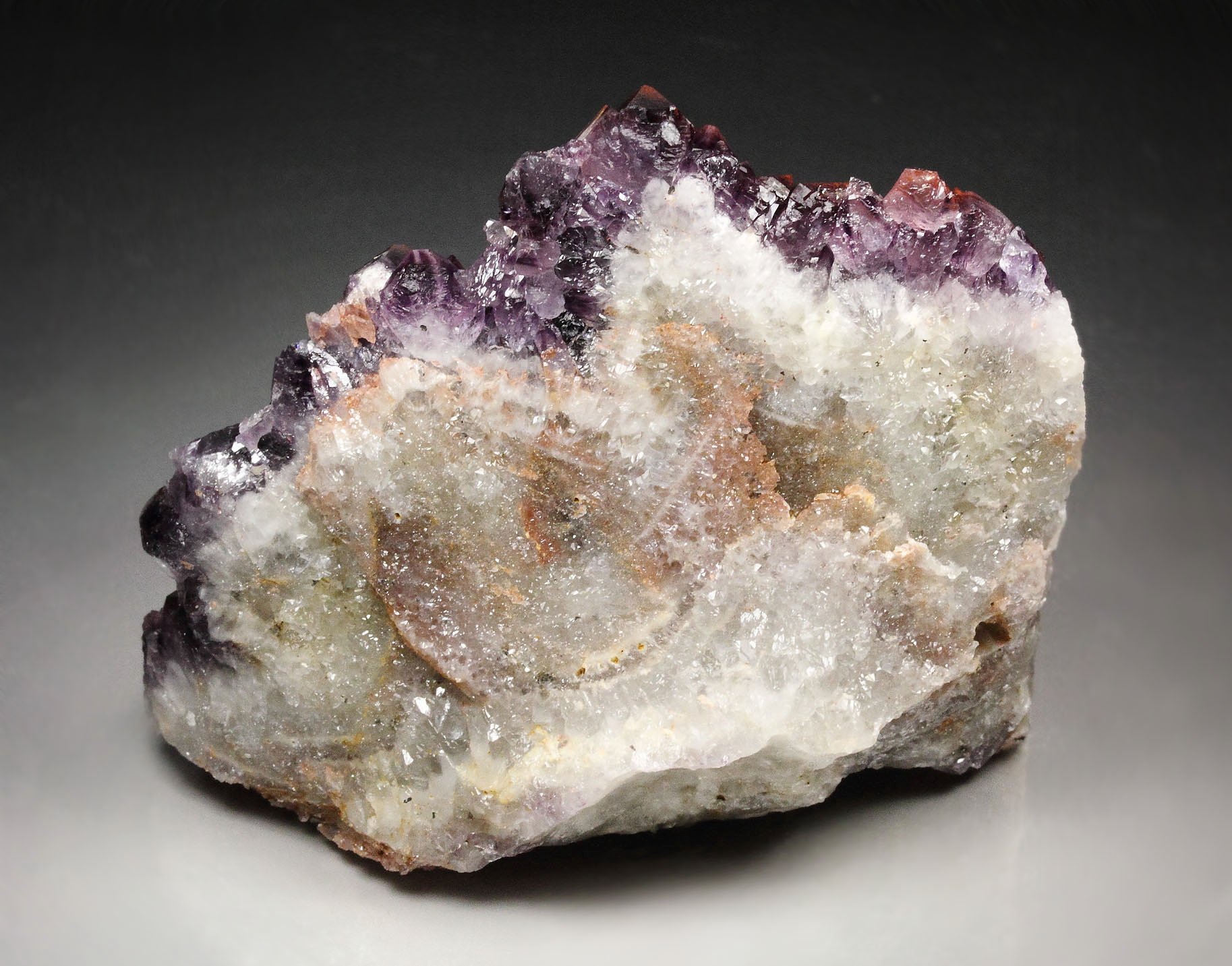 QUARTZ var. AMETHYST with HEMATITE inclusions