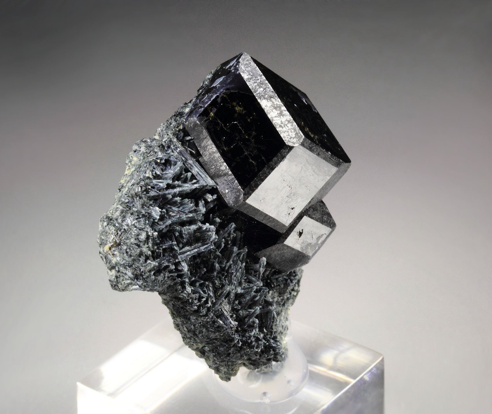 GARNET var. ANDRADITE var. MELANITE, PARGASITE