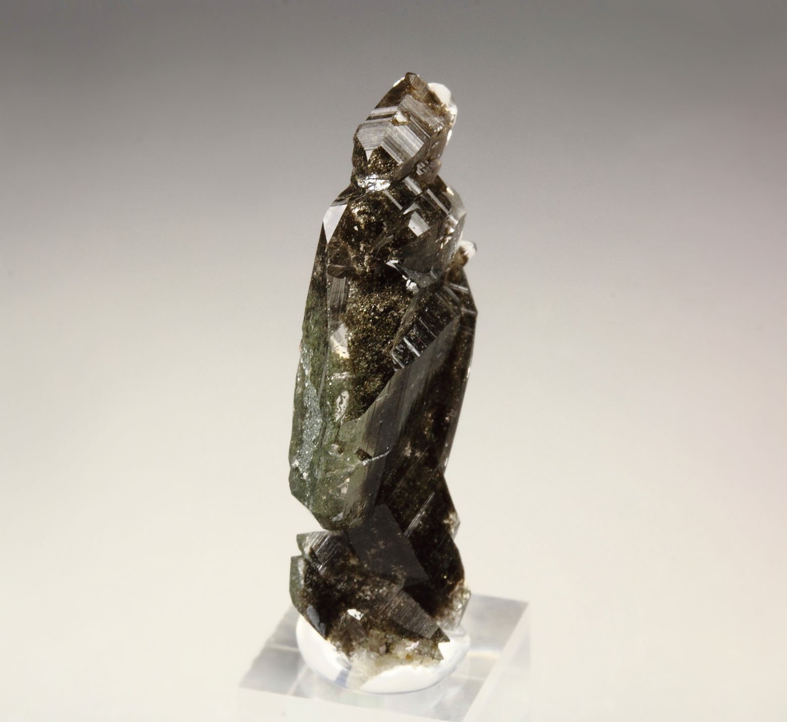 QUARTZ var. FADEN with chlorite group inclusions