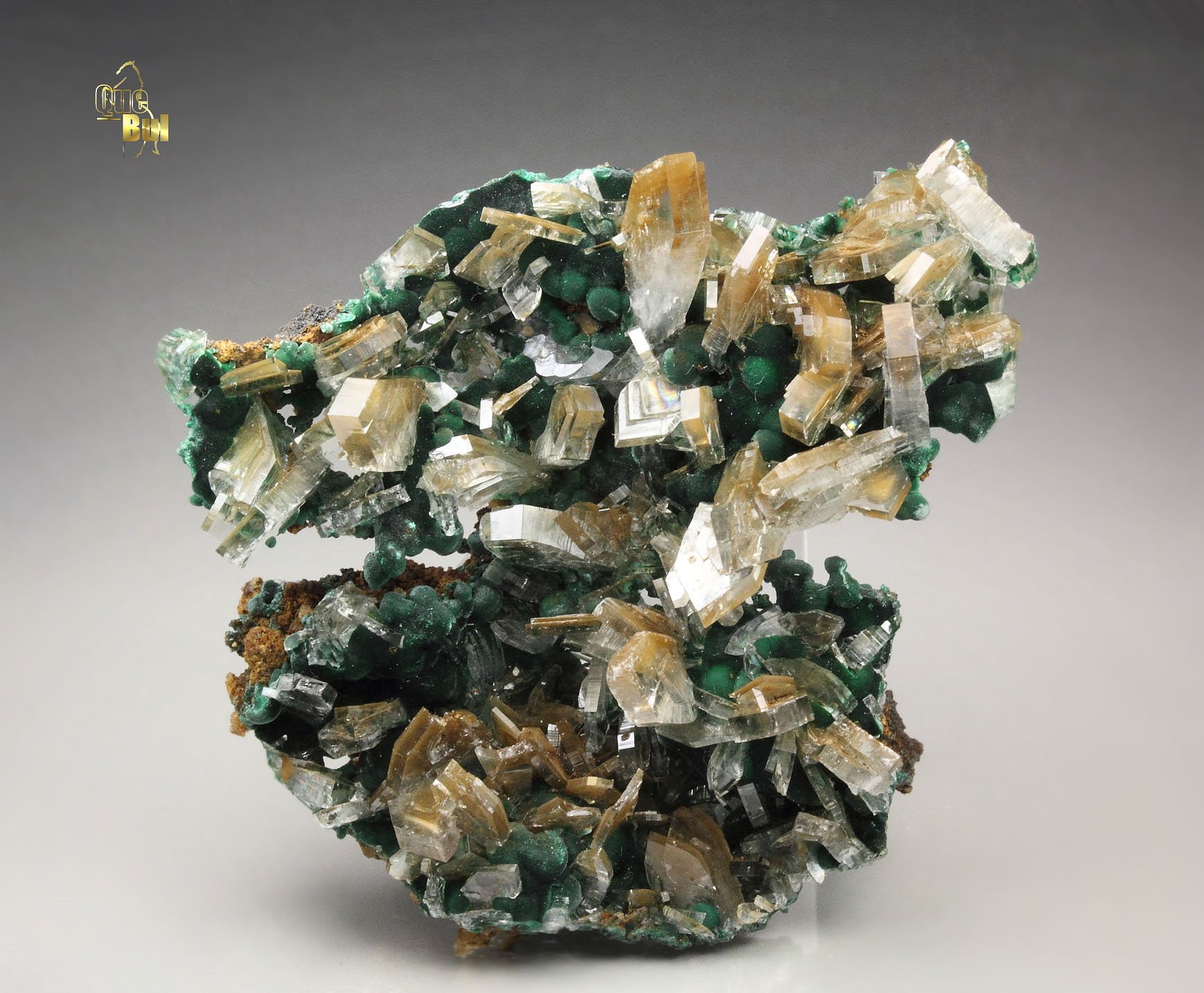 new find - BARYTE, MALACHITE