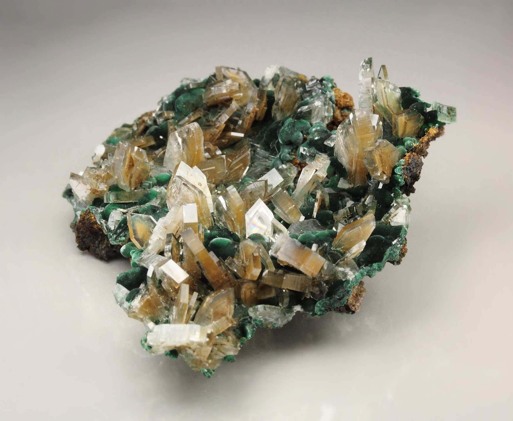 new find - BARYTE, MALACHITE