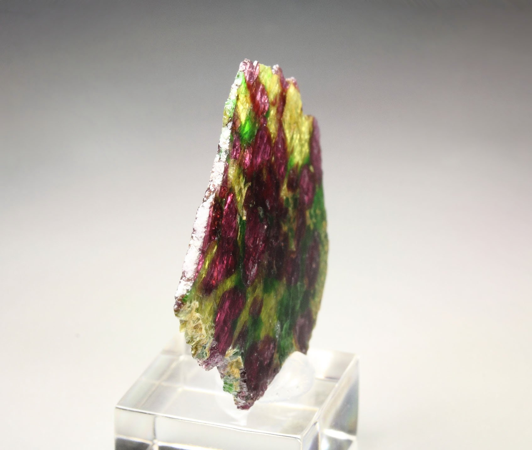 GARNET var. PYROPE, DIOPSIDE var. CHROMIUM-BEARING DIOPSIDE, ENSTATITE