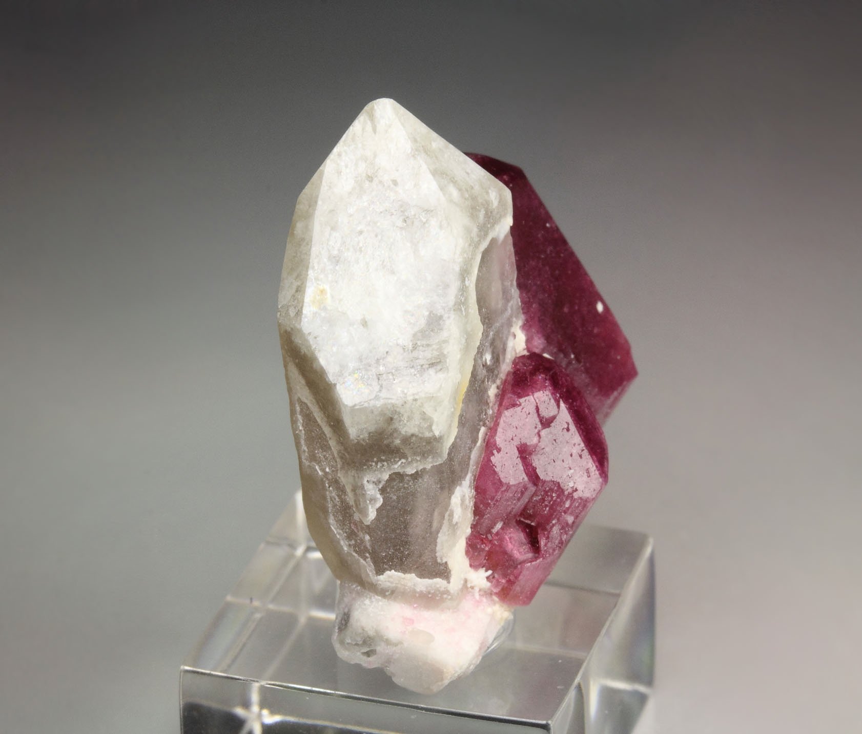 TOURMALINE var. ELBAITE, QUARTZ