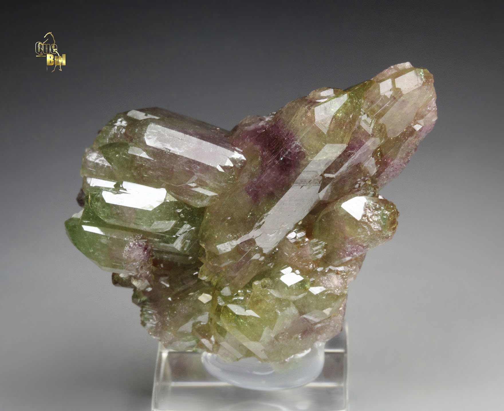 gemmy bi-terminated VESUVIANITE bi-color