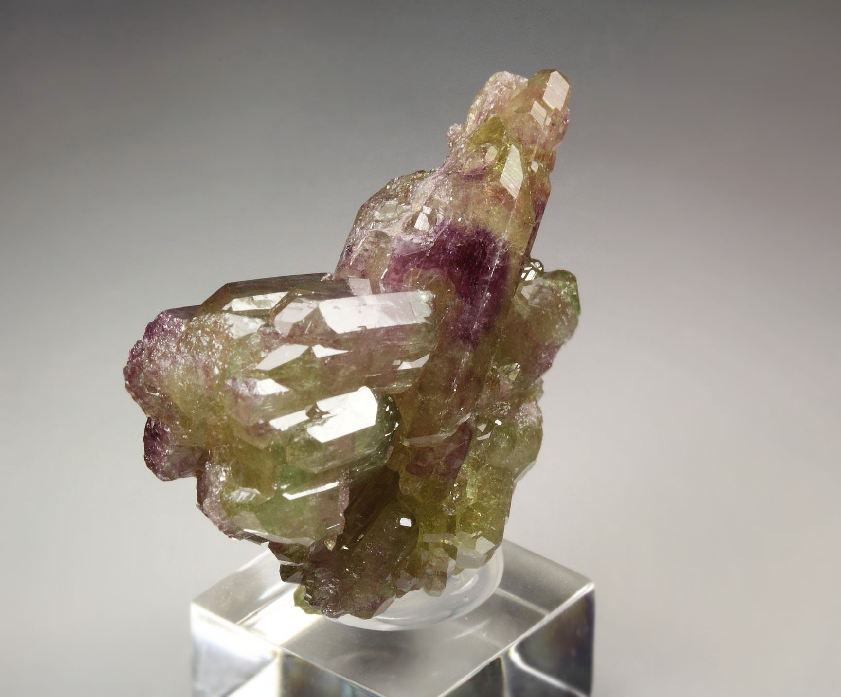 gemmy bi-terminated VESUVIANITE bi-color