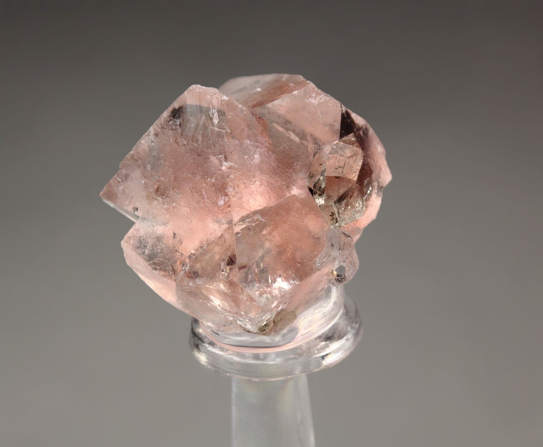 pink FLUORITE, QUARTZ