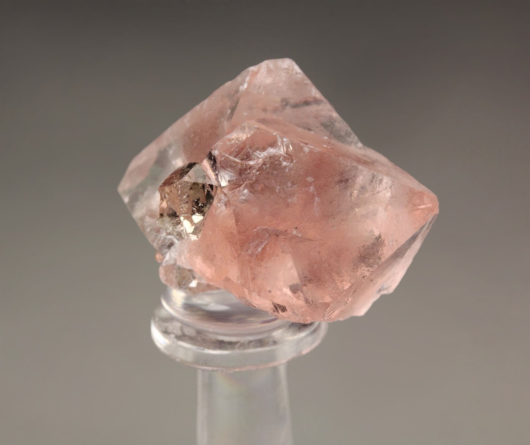 pink FLUORITE, QUARTZ