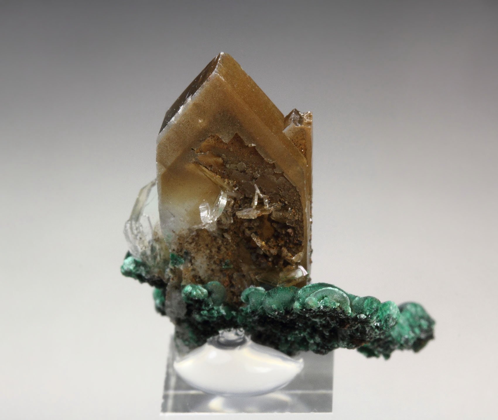 new find - BARYTE, MALACHITE