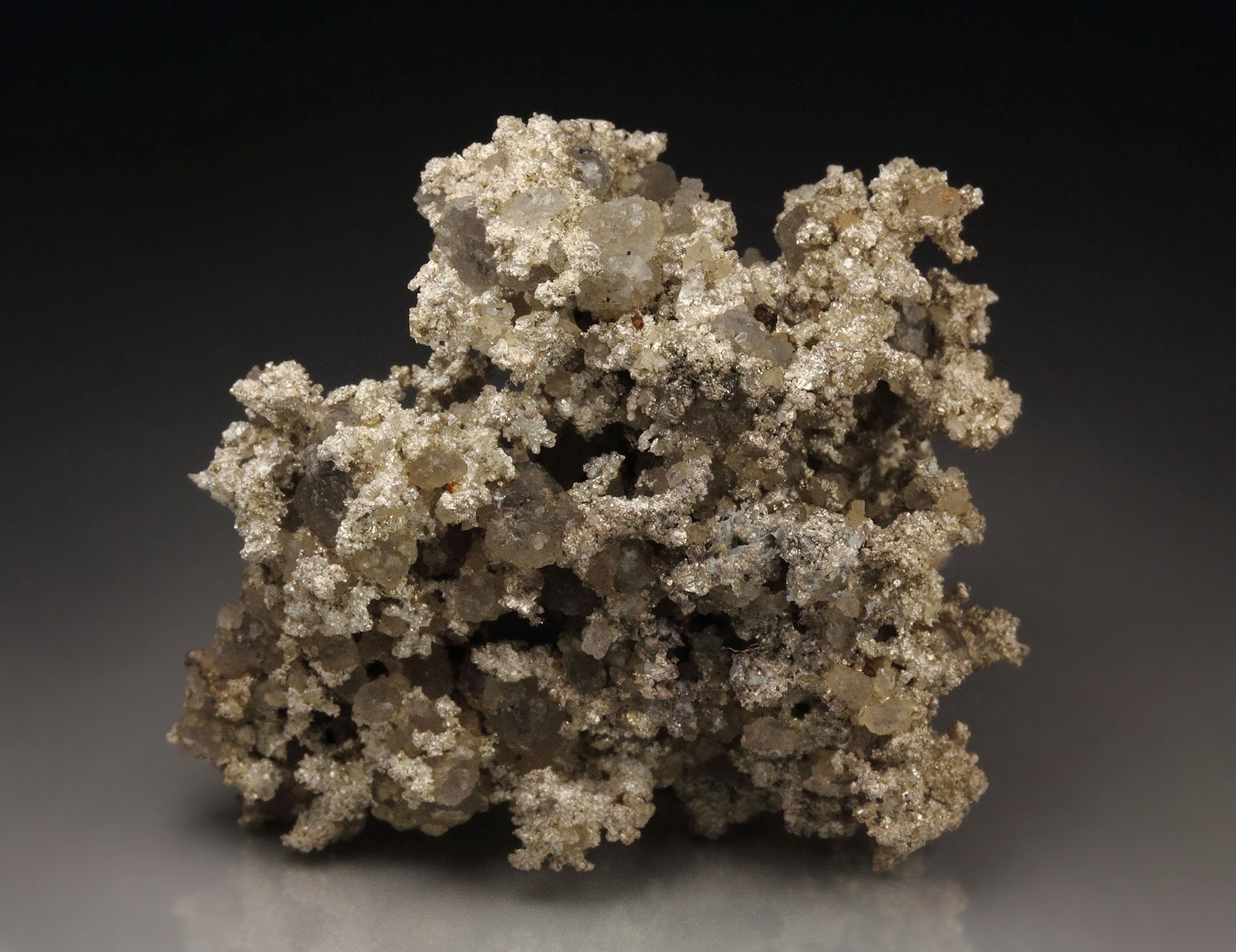 SILVER, SMITHSONITE, GARNET var. SPESSARTINE
