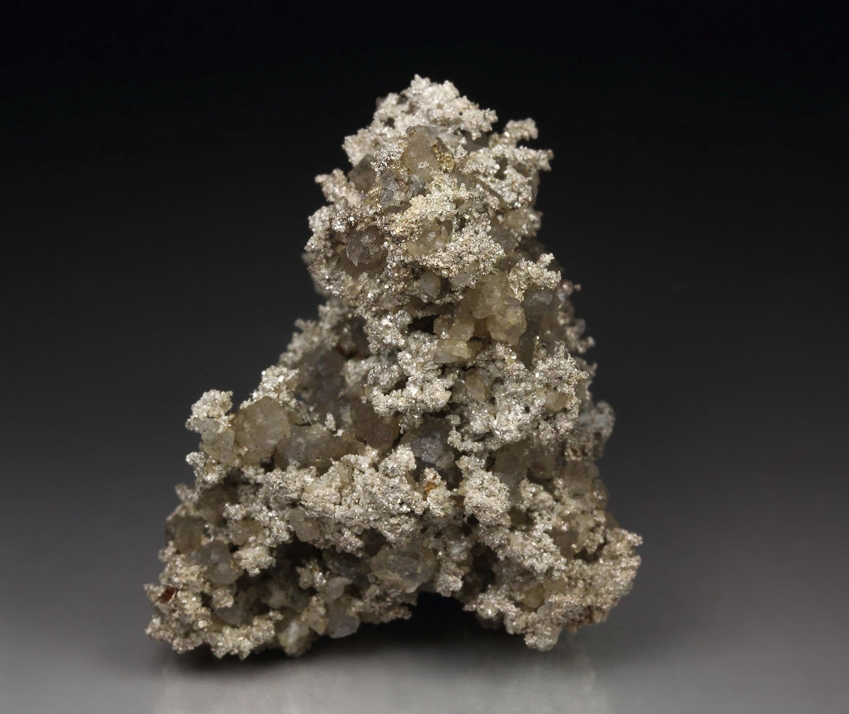 SILVER, SMITHSONITE, GARNET var. SPESSARTINE