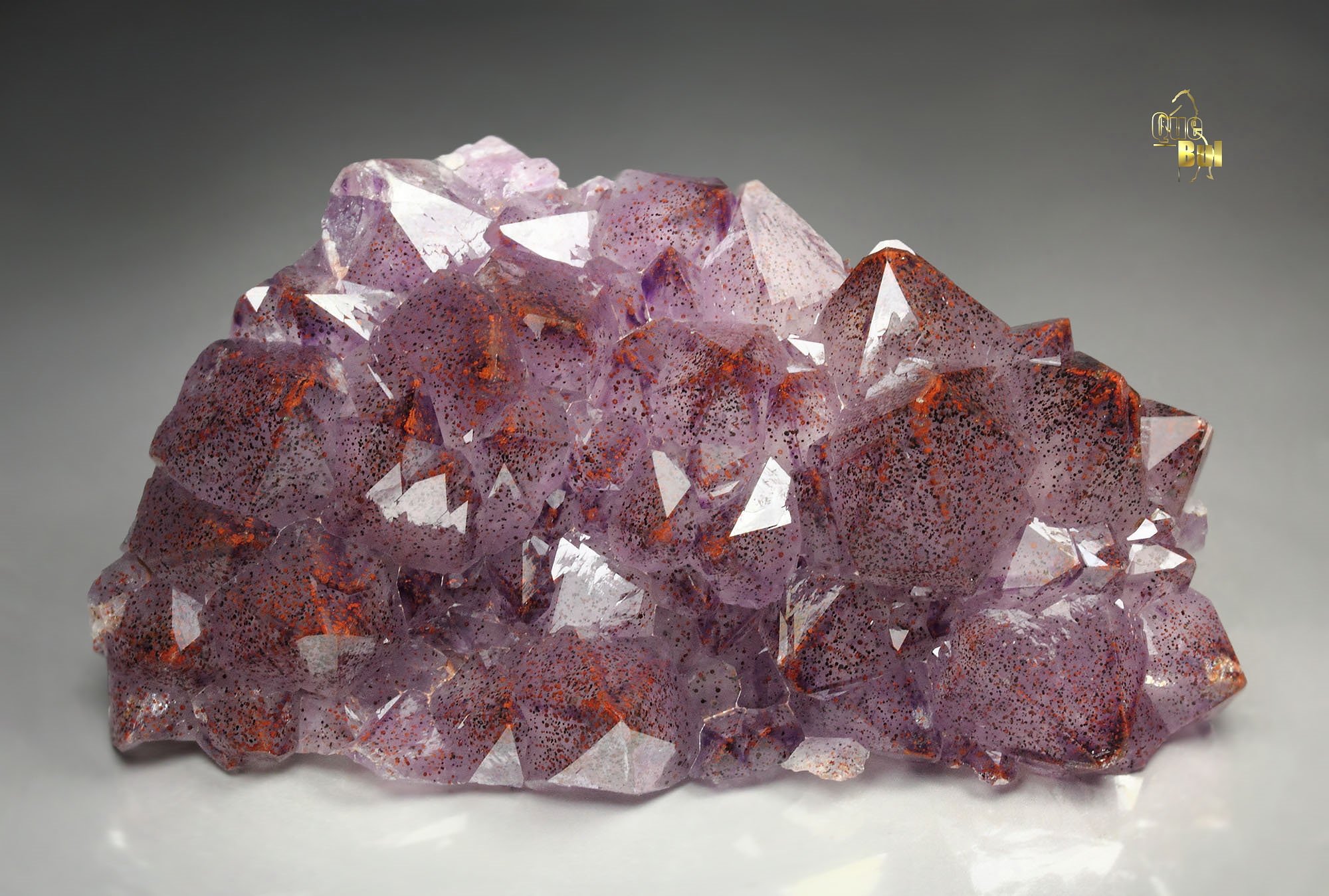 QUARTZ var. AMETHYST with HEMATITE inclusions