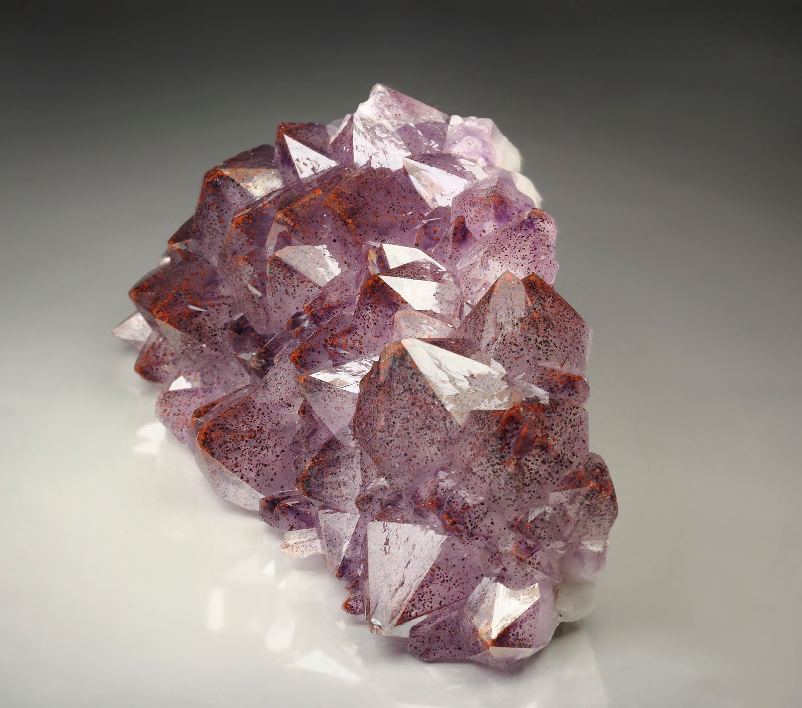 QUARTZ var. AMETHYST with HEMATITE inclusions