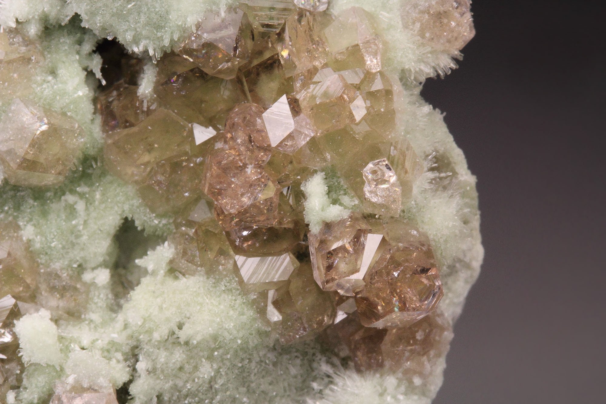 gem pink GARNET var. GROSSULAR, DIOPSIDE