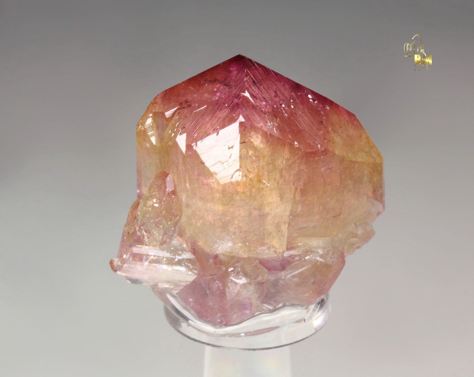 gem VESUVIANITE with RASPBERRY CAP