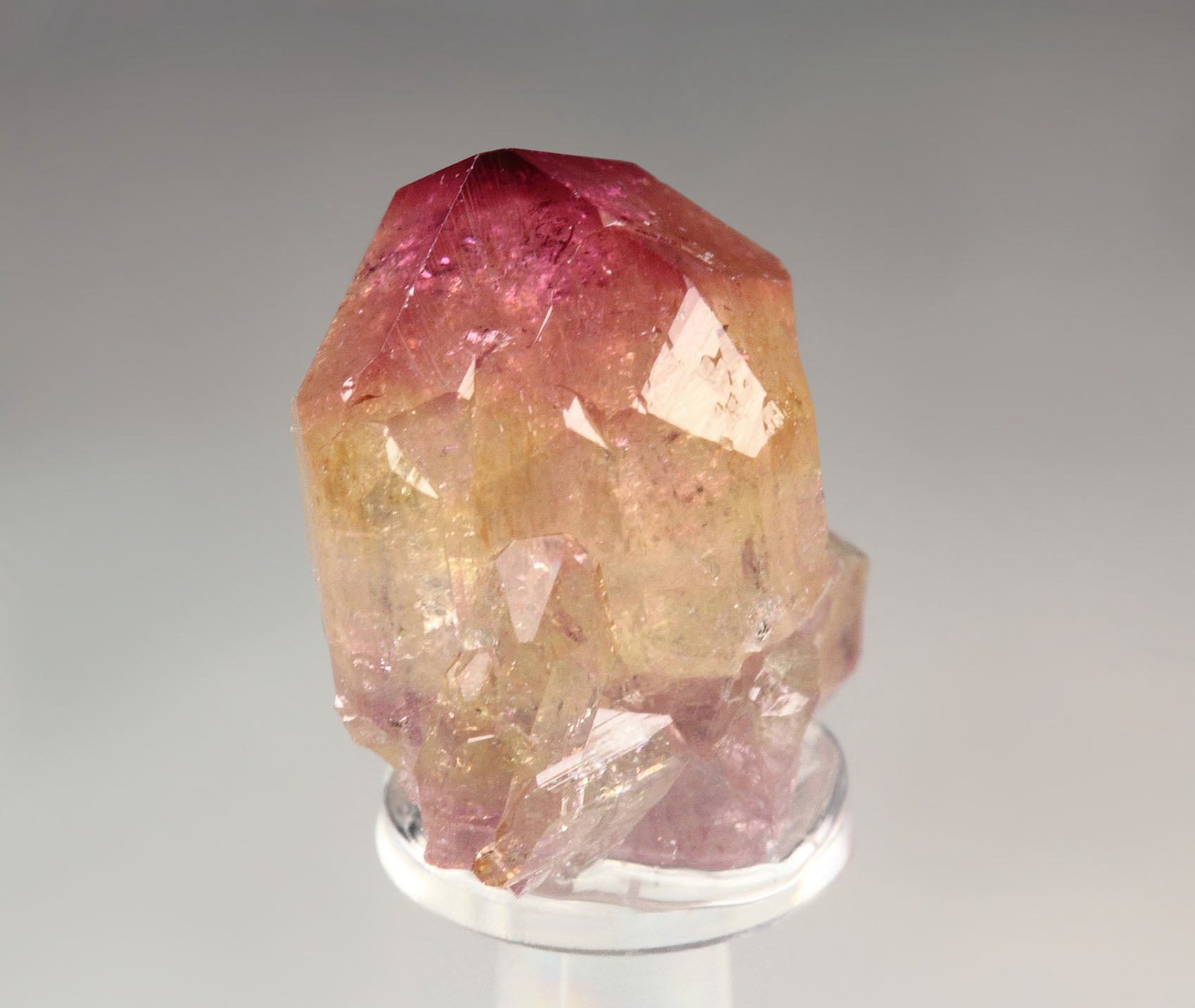 gem VESUVIANITE with RASPBERRY CAP