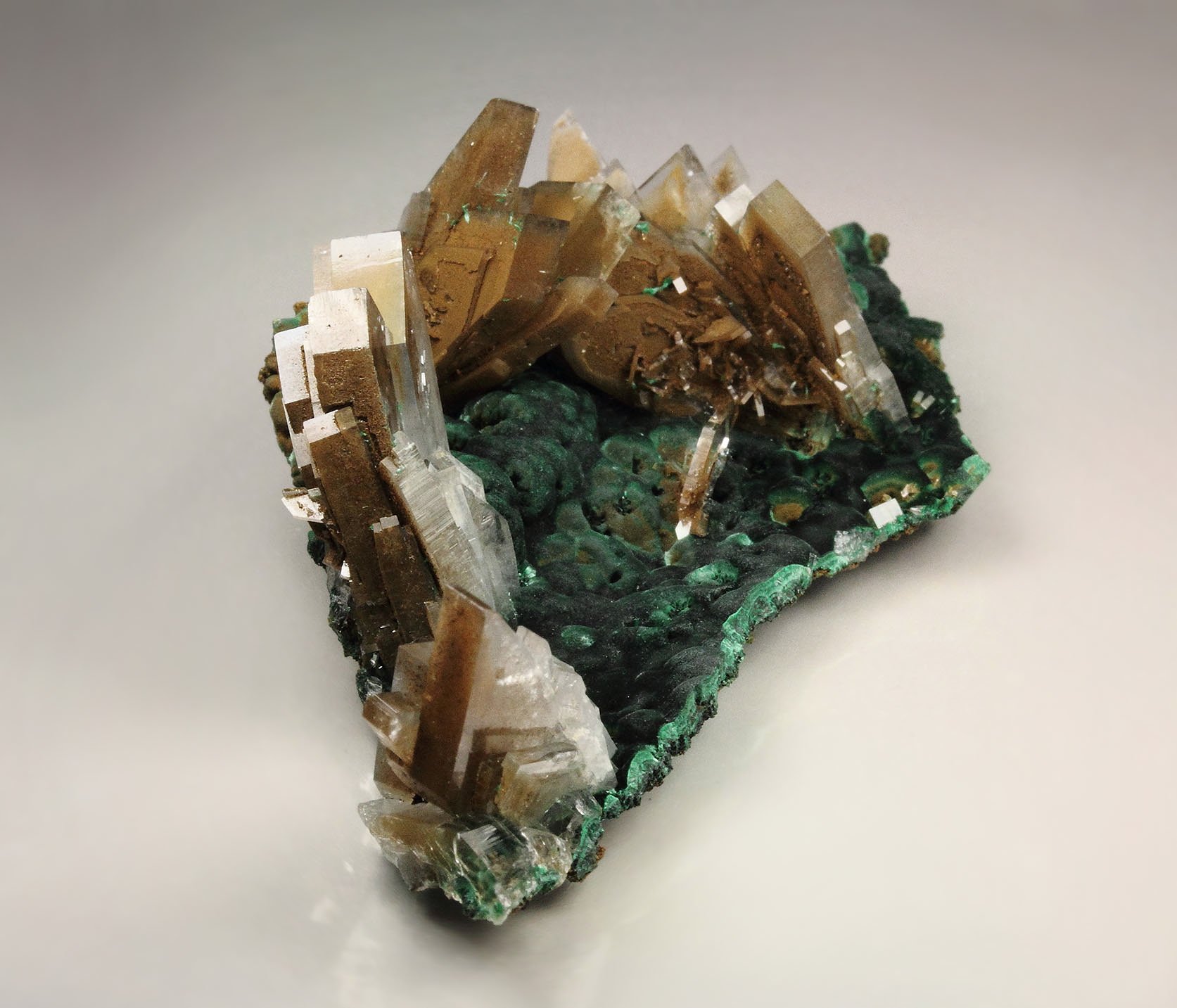 new find - BARYTE, MALACHITE