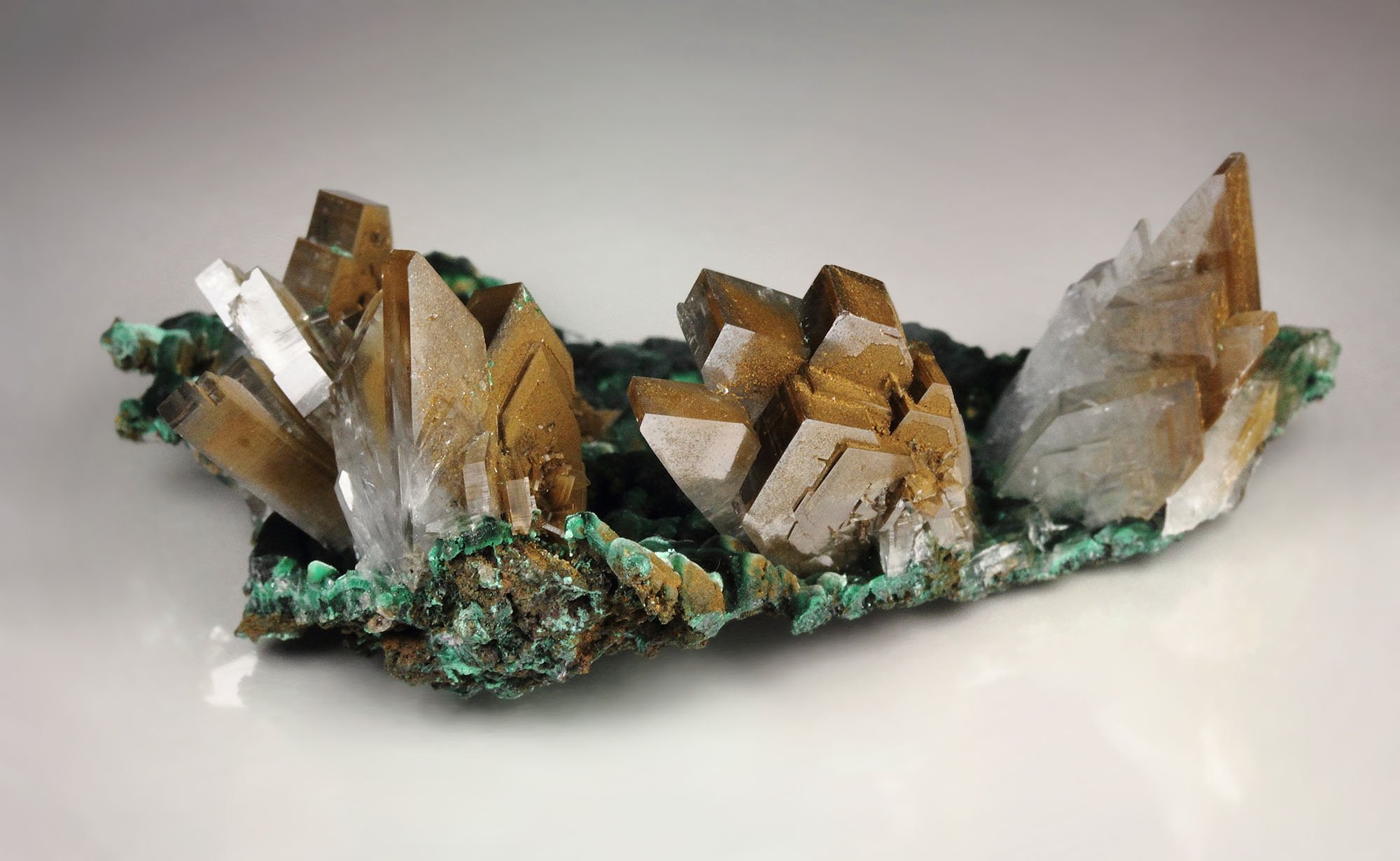 new find - BARYTE, MALACHITE
