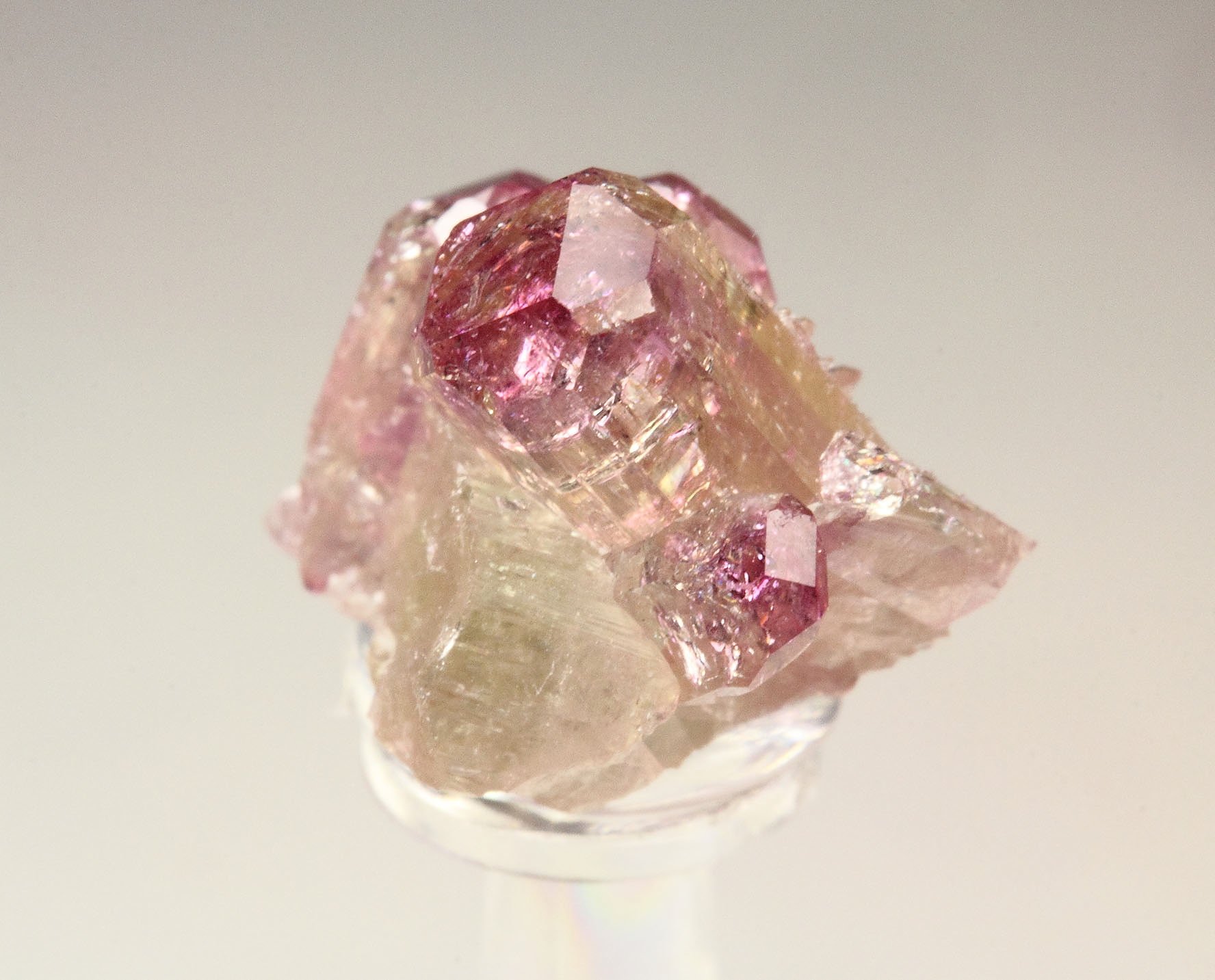 gem VESUVIANITE with RASPBERRY CAPS