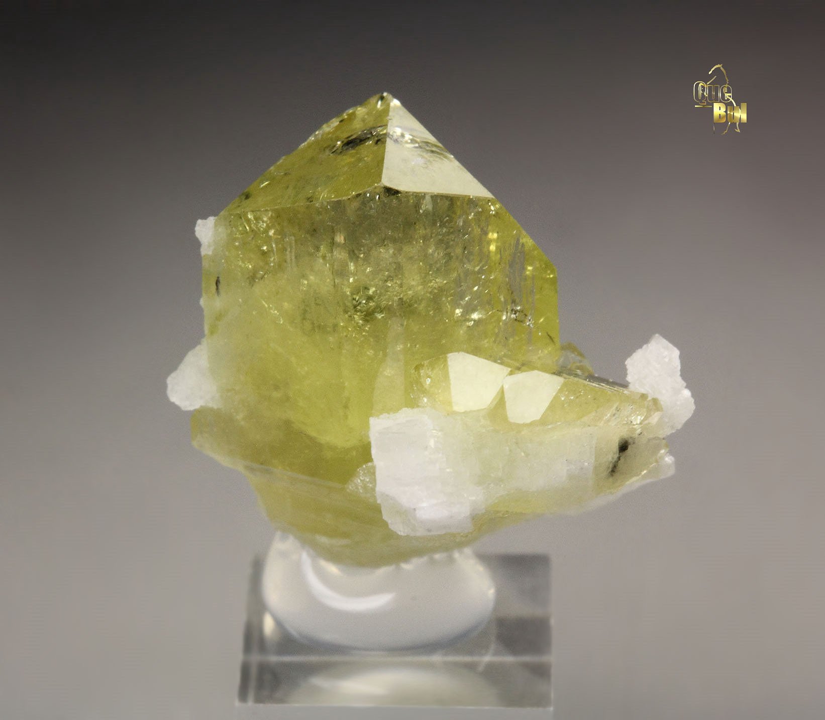 gem BRAZILIANITE, ALBITE