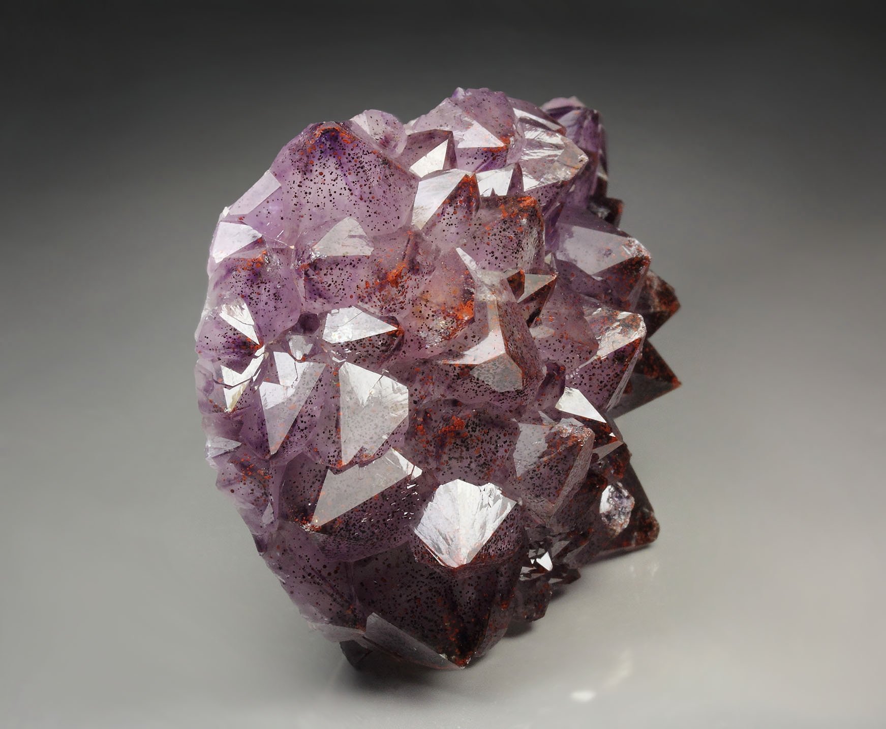 QUARTZ var. AMETHYST with HEMATITE inclusions
