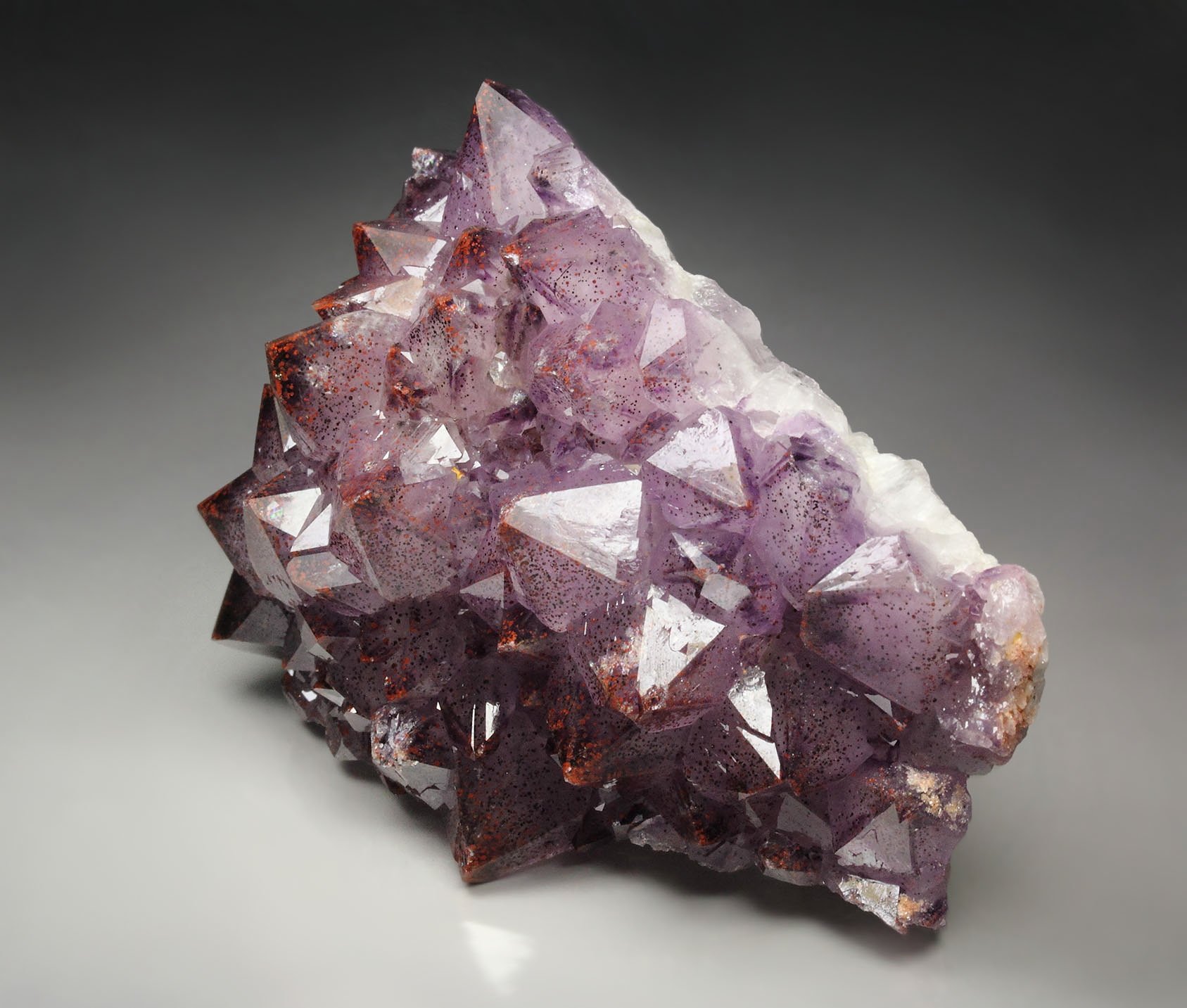 QUARTZ var. AMETHYST with HEMATITE inclusions