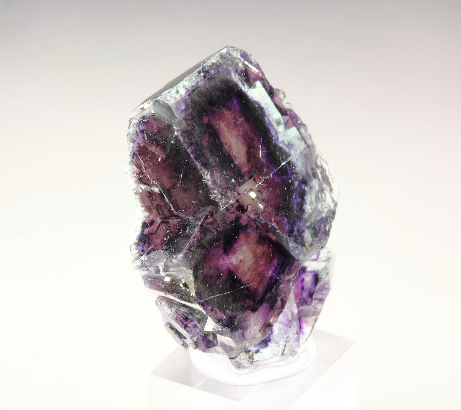 FLUORITE with PHANTOMS, PYRITE