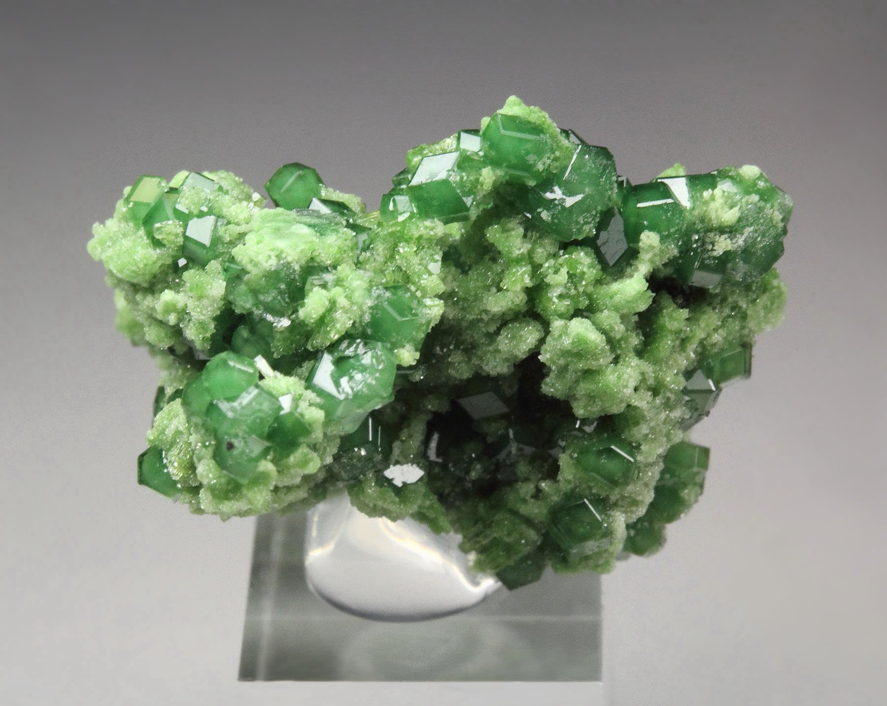 gem GARNET var. GROSSULAR var. CHROMIAN, DIOPSIDE