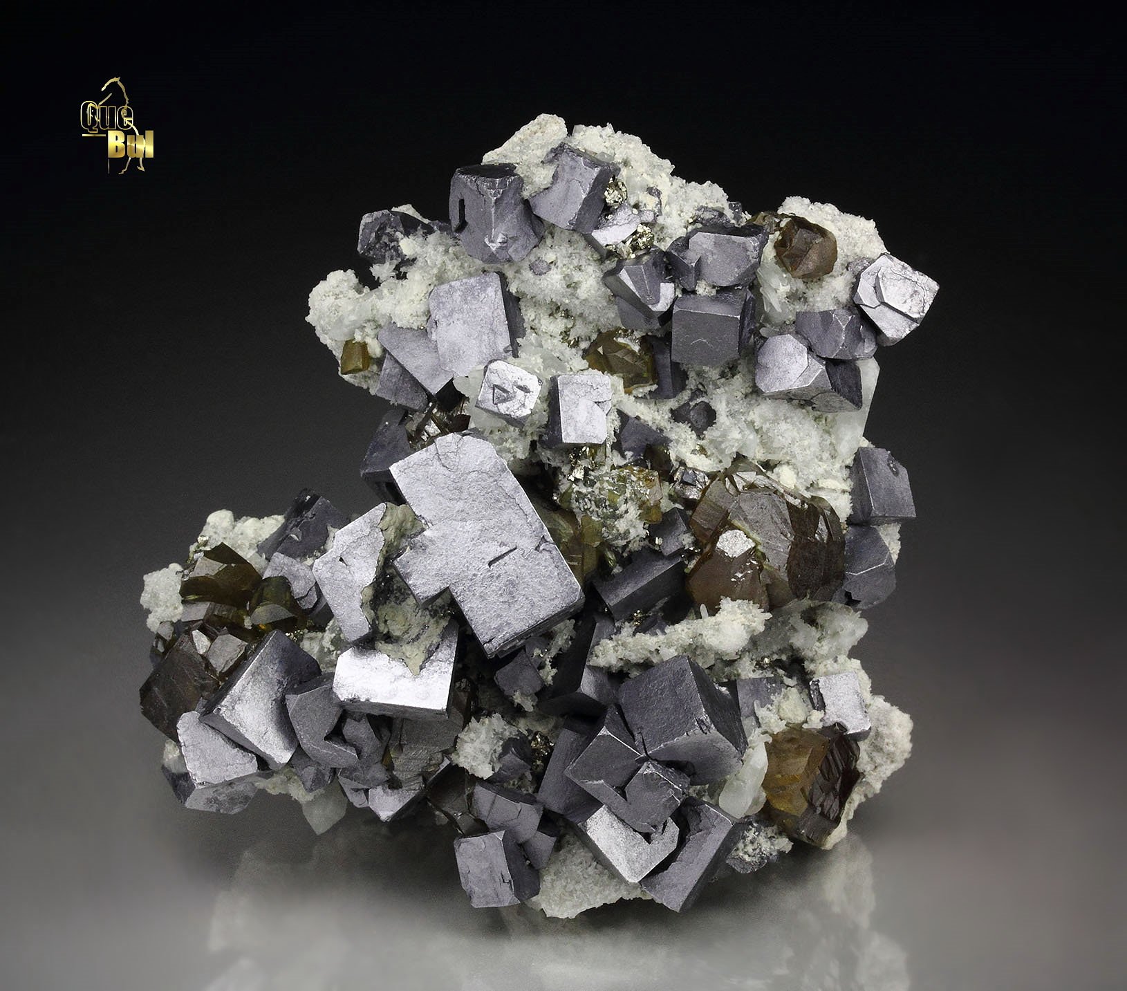 GALENA, SPHALERITE var. CLEIOPHANE, QUARTZ