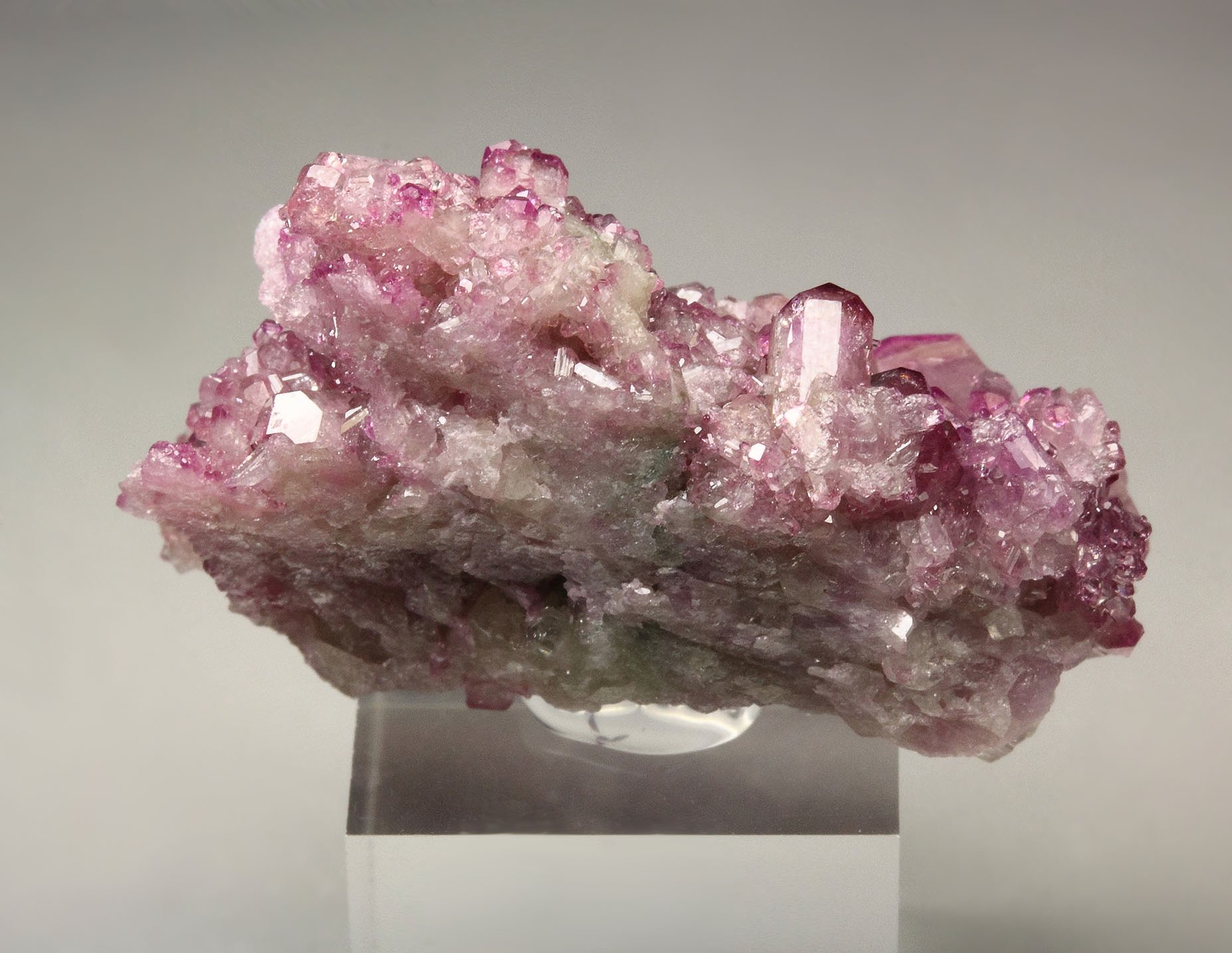 gem VESUVIANITE with RASPBERRY CAPS