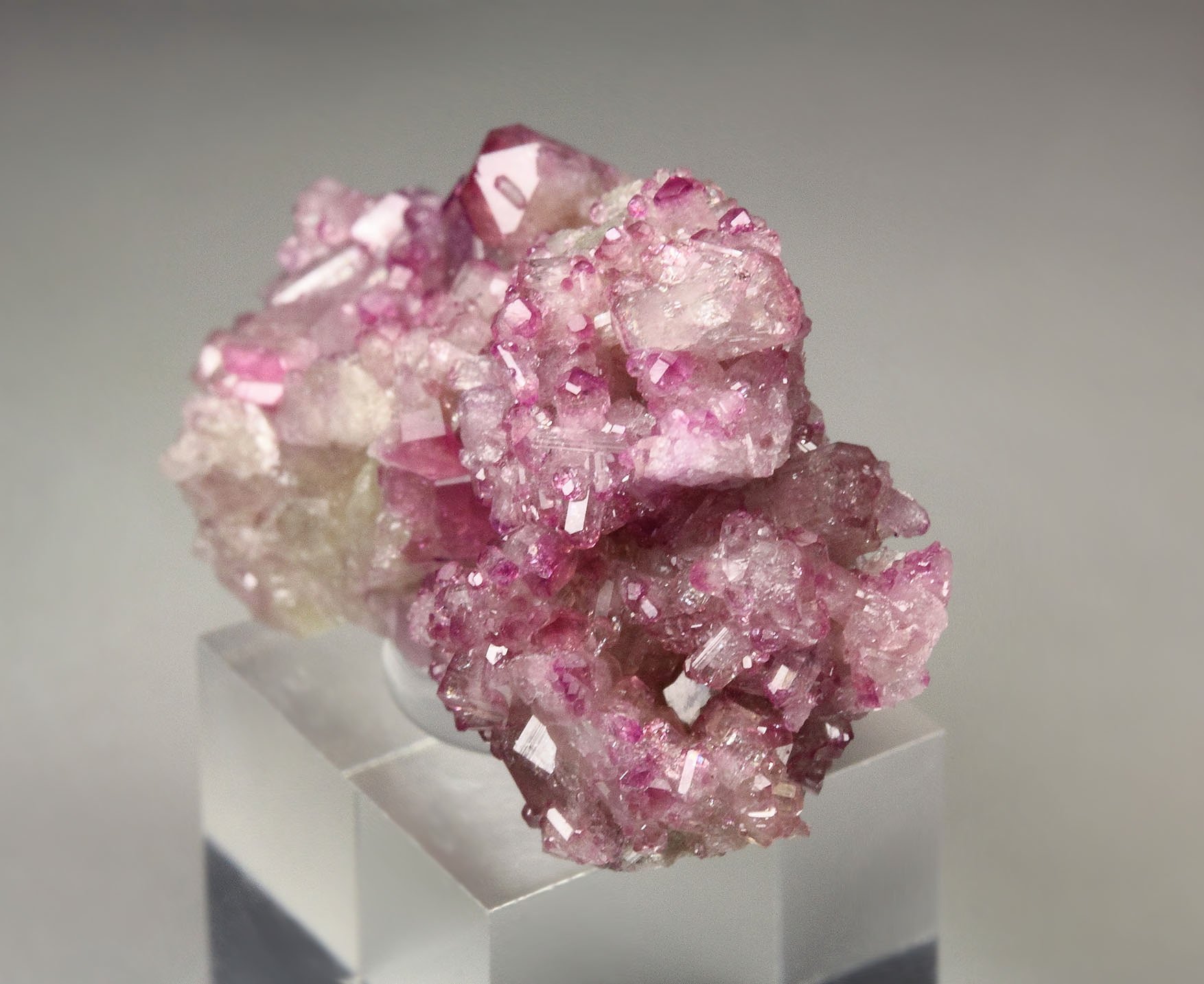 gem VESUVIANITE with RASPBERRY CAPS