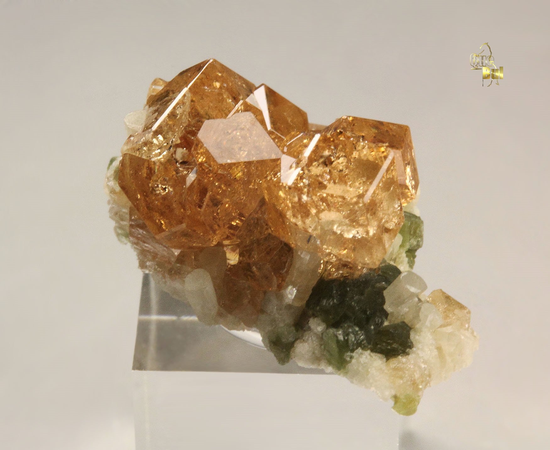gem GARNET var. GROSSULAR, CLINOCHLORE, DIOPSIDE