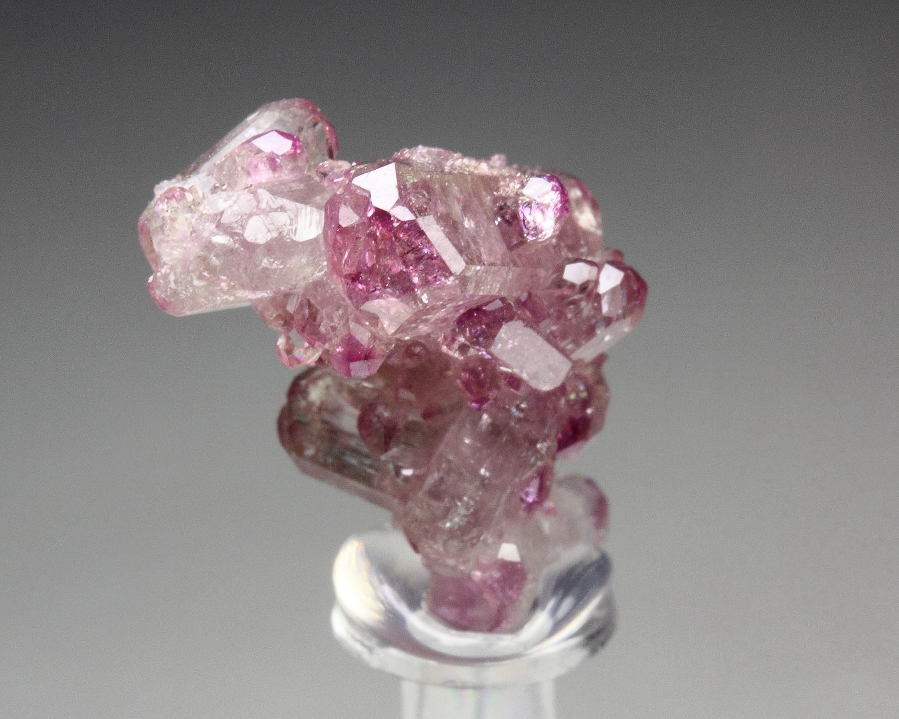 gem VESUVIANITE with RASPBERRY CAPS