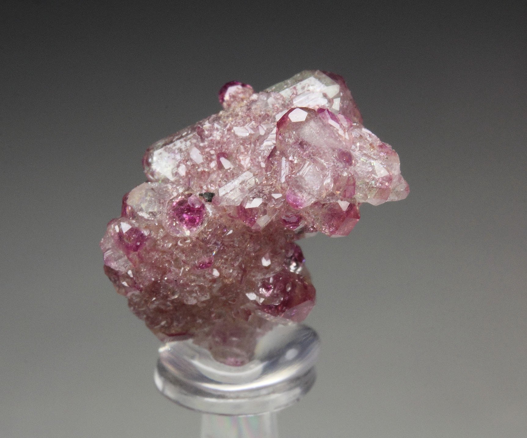 gem VESUVIANITE with RASPBERRY CAPS