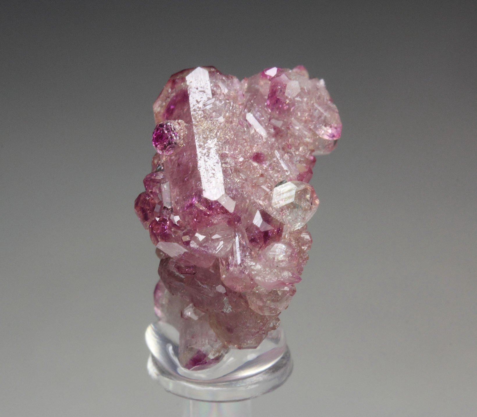gem VESUVIANITE with RASPBERRY CAPS