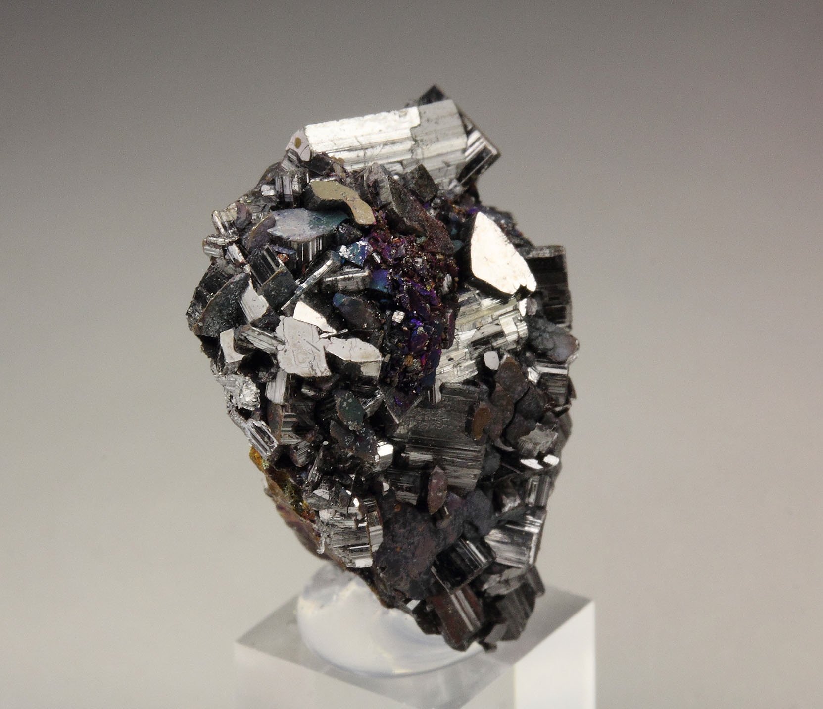 ENARGITE, iridescent CHALCOPYRITE