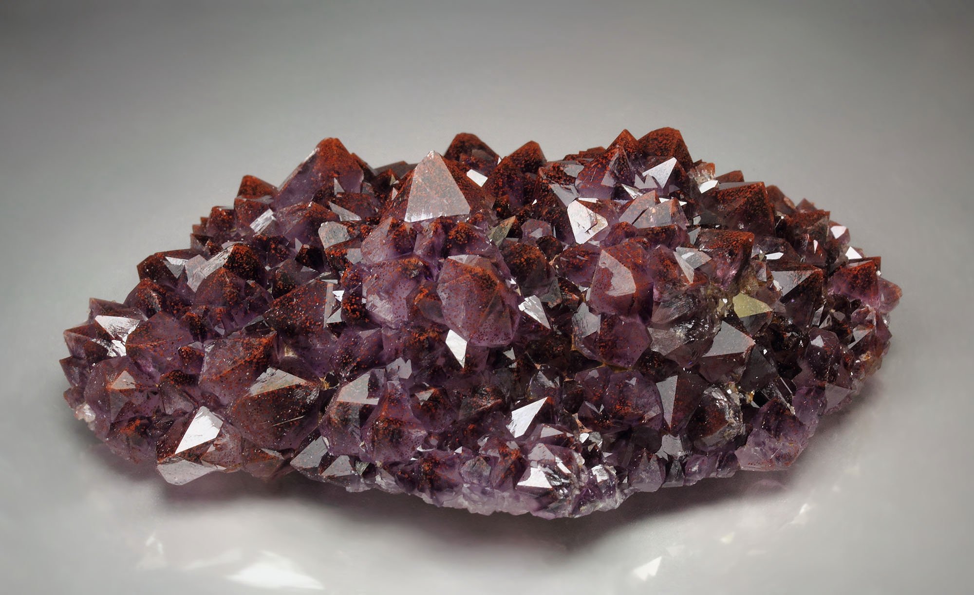 QUARTZ var. AMETHYST with HEMATITE inclusions