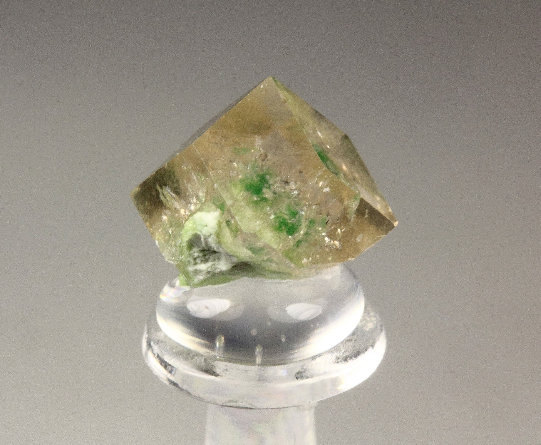 gem GARNET var. GROSSULAR with GREEN CHROMIAN PHANTOM