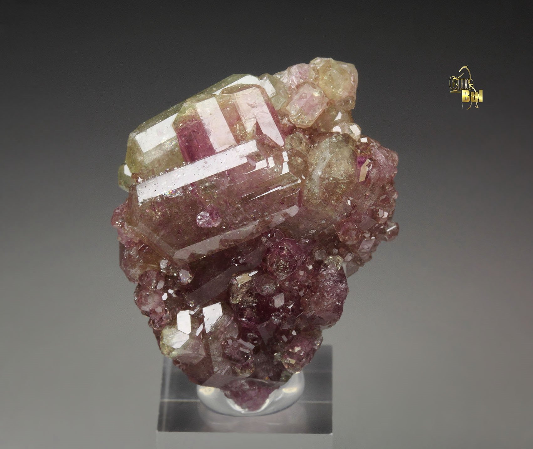 gemmy bi-terminated VESUVIANITE bi-color