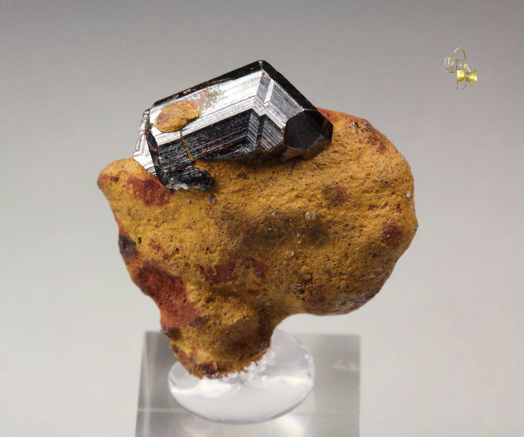RUTILE cyclic twinning, LIMONITE
