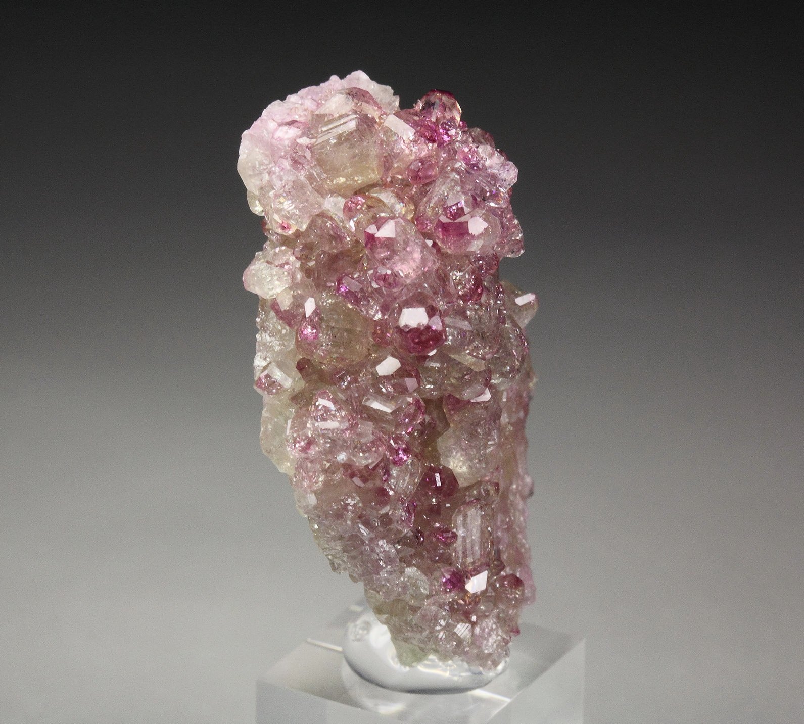gem VESUVIANITE with RASPBERRY CAPS
