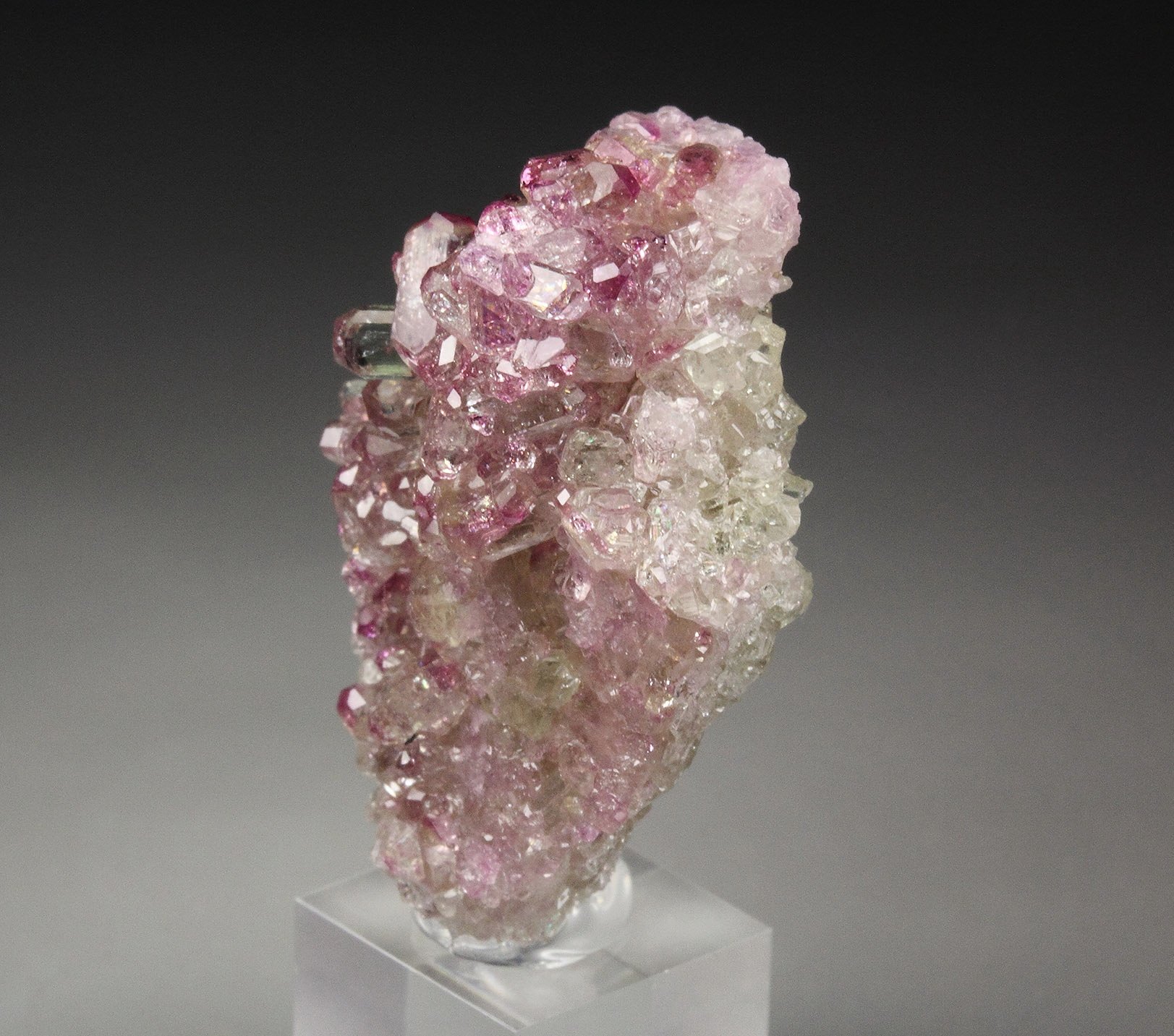 gem VESUVIANITE with RASPBERRY CAPS