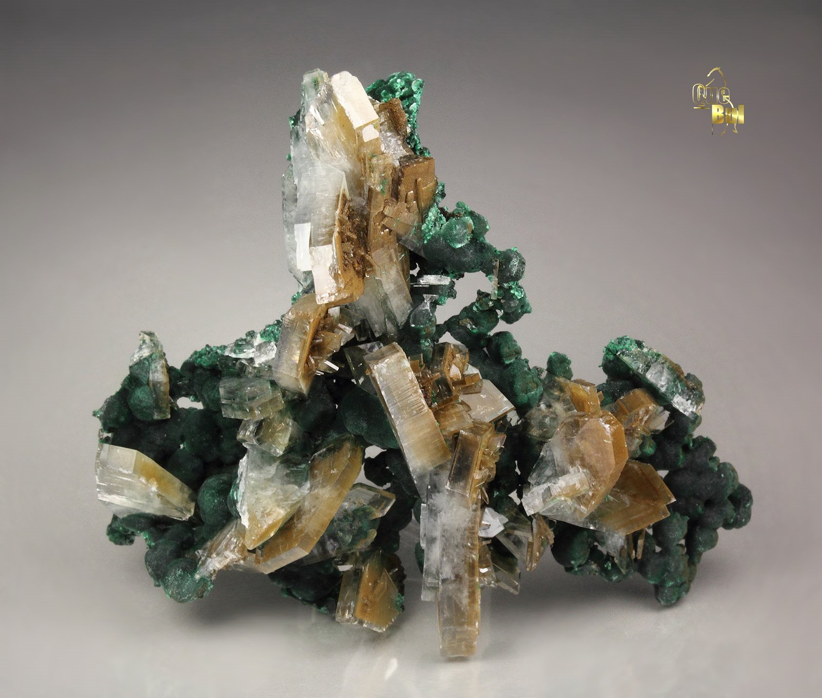 BARYTE, MALACHITE