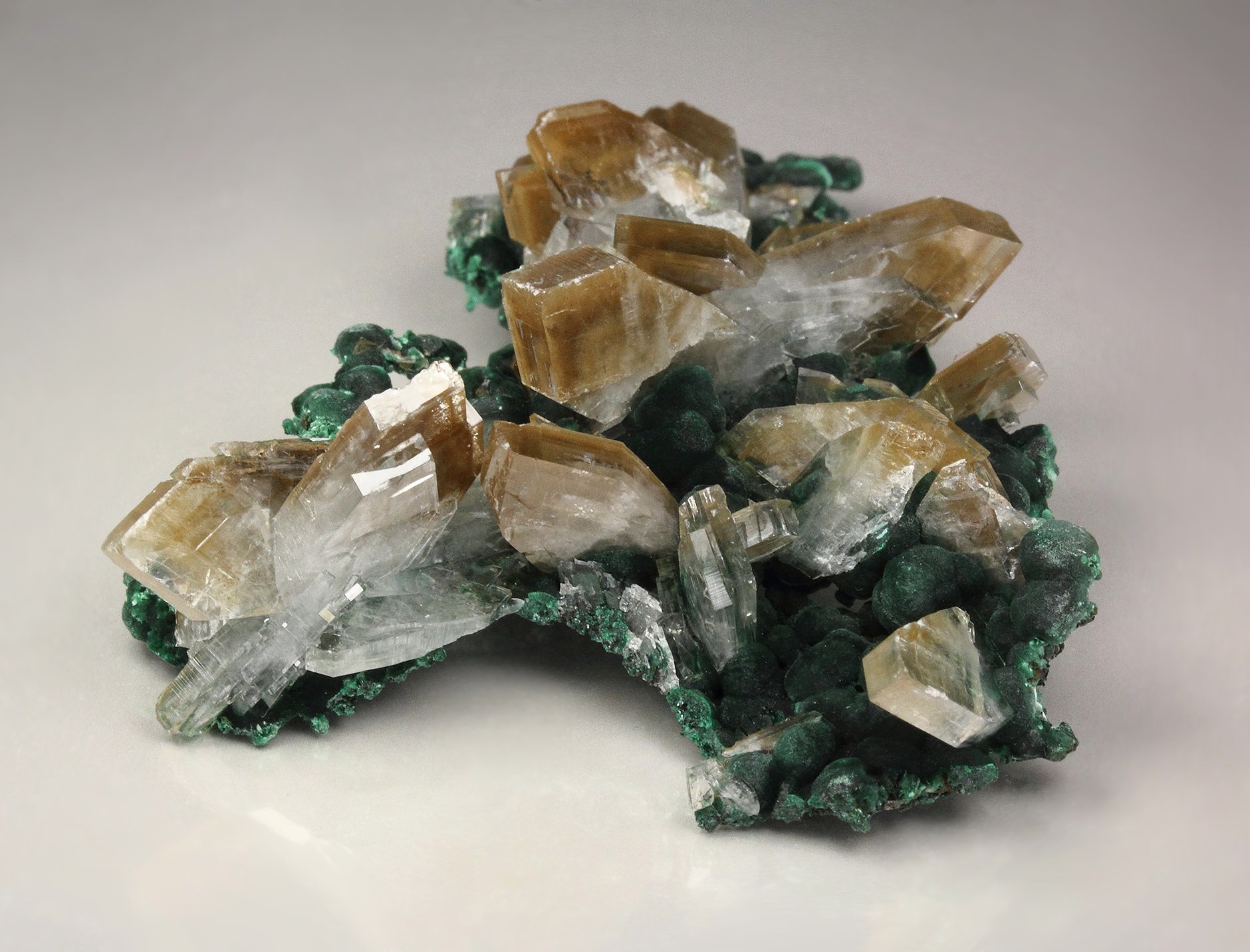 BARYTE, MALACHITE