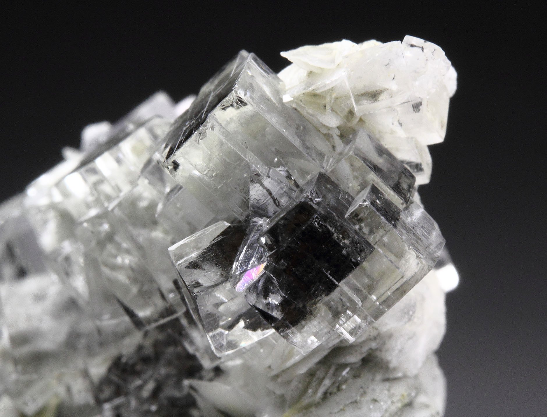 FLUORITE with PHANTOMS, BARYTE