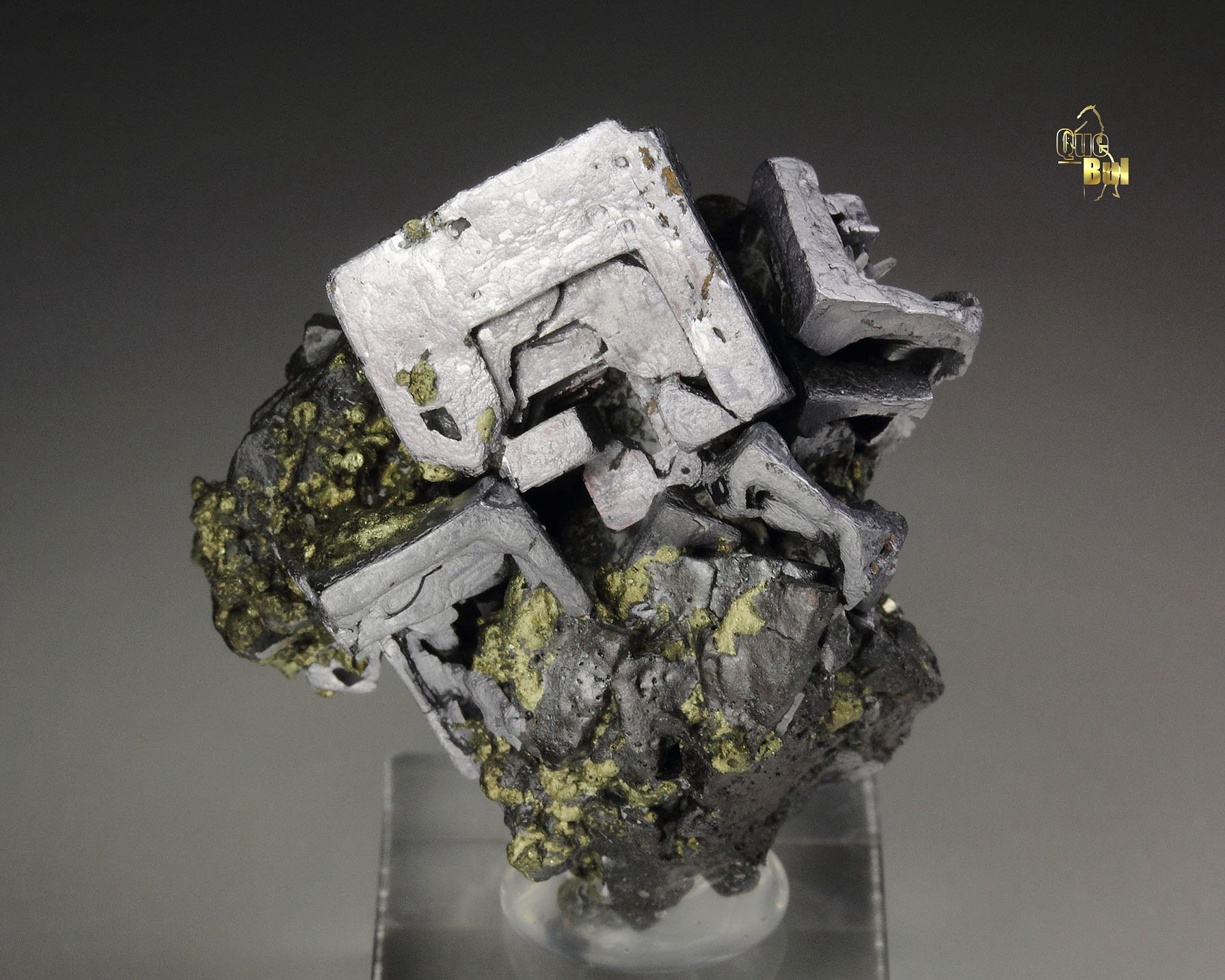 skeletal GALENA, CHALCOPYRITE, SPHALERITE, QUARTZ