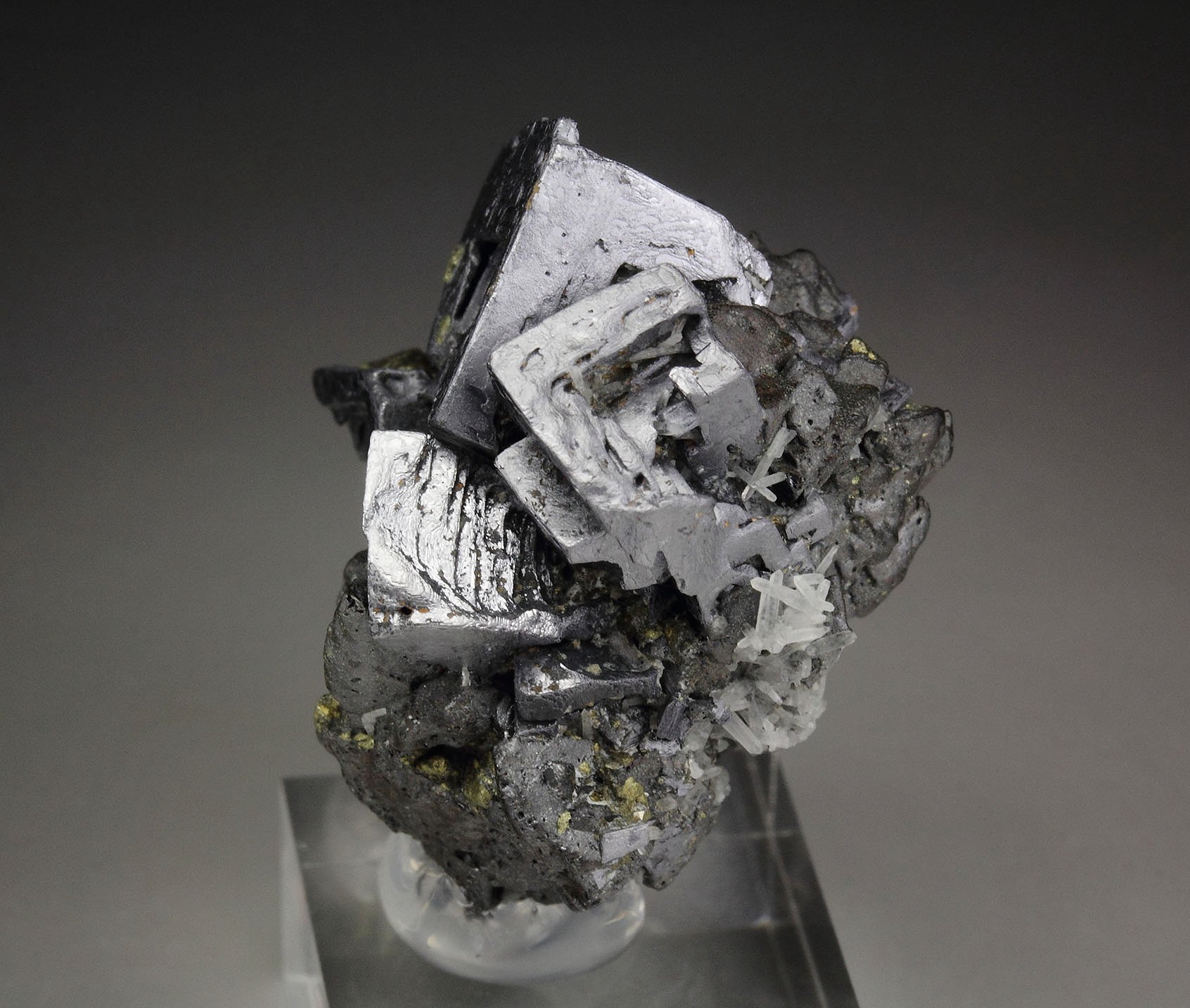 skeletal GALENA, CHALCOPYRITE, SPHALERITE, QUARTZ
